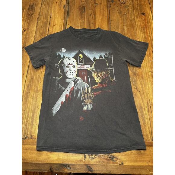 Nightmare On Elm Street Other - A Nightmare On Elm Street Freddy Vs Jason Camp Crystal Lake Shirt Adult Small